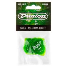 Медиаторы Dunlop 486PML Gels Green Medium Light Player's Pack (12 шт.)