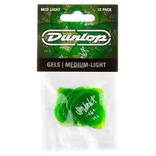 Медіатори Dunlop 486PML Gels Green Medium Light Player's Pack (12 шт.)