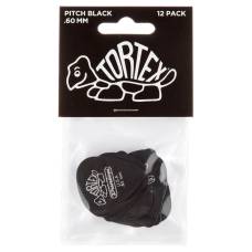 Медіатори Dunlop 488P.60 Tortex Pitch Black Standard Player's Pack 0.60 mm (12 шт.)