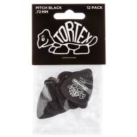 Медиаторы Dunlop 488P.73 Tortex Pitch Black Player's Pack 0.73 mm (12 шт.)