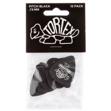 Медіатори Dunlop 488P.73 Tortex Pitch Black Player's Pack 0.73 mm (12 шт.)
