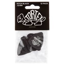 Медиаторы Dunlop 488P.73 Tortex Pitch Black Player's Pack 0.73 mm (12 шт.)
