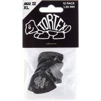 Медіатори Dunlop 498P1.35 Tortex Jazz III XL Player's Pack 1.35 mm (12 шт.)