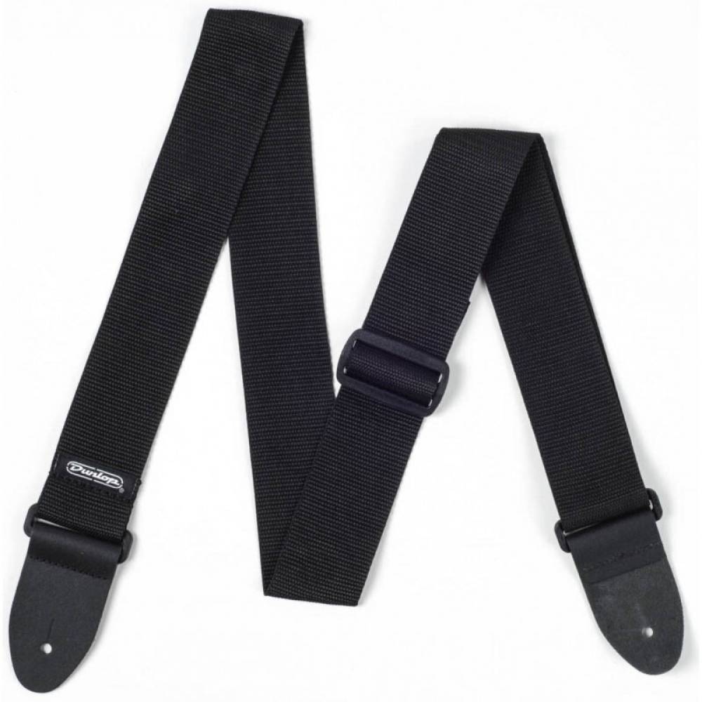 Ремень для гитары Dunlop D07-01BK Guitar Poly Strap Black Ремень для гитары Dunlop D07-01BK Guitar Poly Strap Black