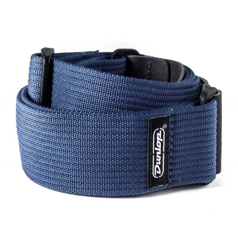 Ремень для гитары Dunlop D27-01NV Ribbed Cotton Strap Navy Blue