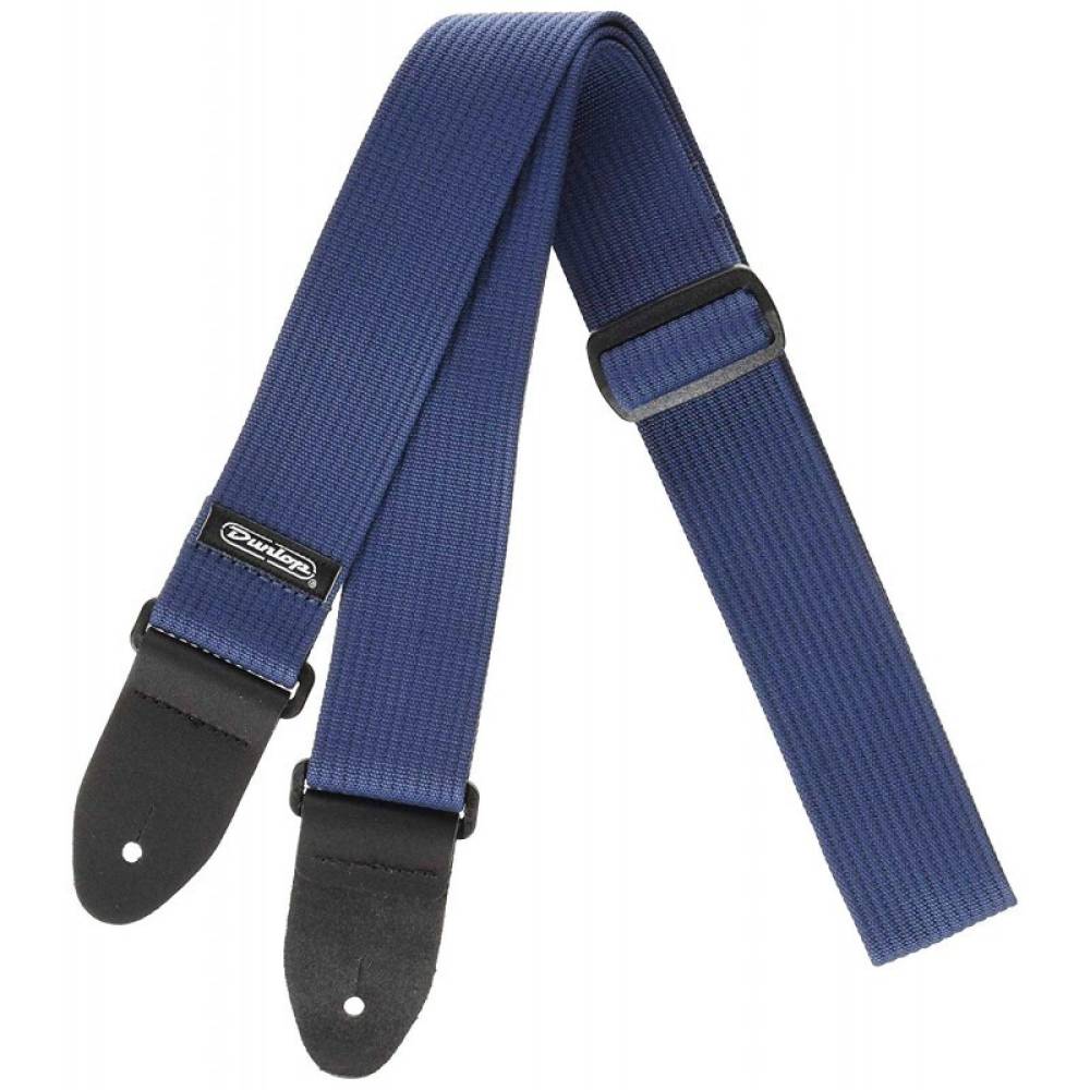 Ремінь для гітари Dunlop D27-01NV Ribbed Cotton Strap Navy Blue Ремінь для гітари Dunlop D27-01NV Ribbed Cotton Strap Navy Blue