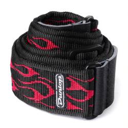 Ремень для гитары Dunlop D3811RD Classic Flambe Red Strap