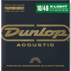 Струны для акустической гитары Dunlop DAP1048 Phosphor Bronze Extra Light 10/48