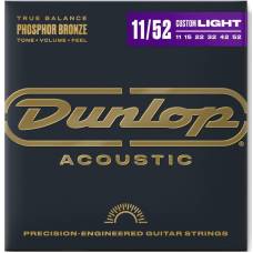 Струни для акустичної гітари Dunlop DAP1152 Phosphor Bronze Medium Light 11/52