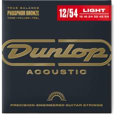 Струни для акустичної гітари Dunlop DAP1254 Phosphor Bronze Light 12/54