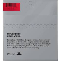 Струни для бас-гітари Dunlop DBSBN45105 Super Bright Nickel Wound Medium 45/105