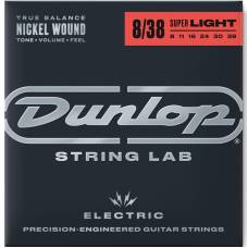Струны для электрогитары Dunlop DEN0838 Super Light Nickel Plated Steel 8/38