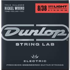 Струны для электрогитары Dunlop DEN0838 Super Light Nickel Plated Steel 8/38