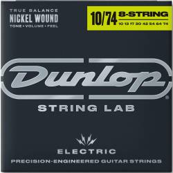 Струни для електрогітари Dunlop DEN1074 Medium Nickel Plated Steel 8 Strings 10/74