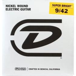 Струны для электрогитары Dunlop DESBN0942 Super Bright Light 9/42