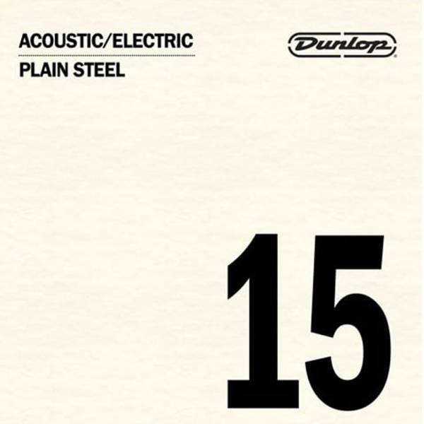 Струна Dunlop DPS15 Plain Steel String .015