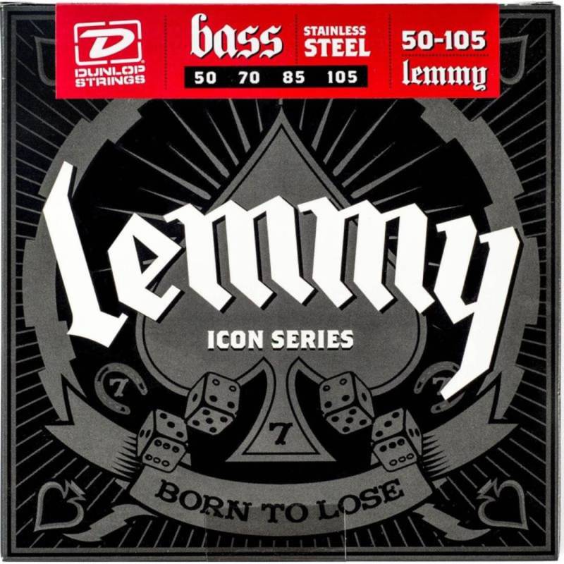 Струны для бас-гитары Dunlop LKS50105 Stainless Steel Lemmy Signature 50/105