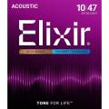 Струны для акустической гитары Elixir 11000 Polyweb 80/20 Bronze Extra Light 10/47