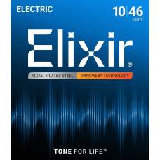Струны для электрогитары Elixir 12052 Nanoweb Nickel Plated Steel Light 10/46
