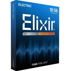 Струни для електрогітари Elixir 12057 Nanoweb Nickel Plated Steel 7-String Light 10/56