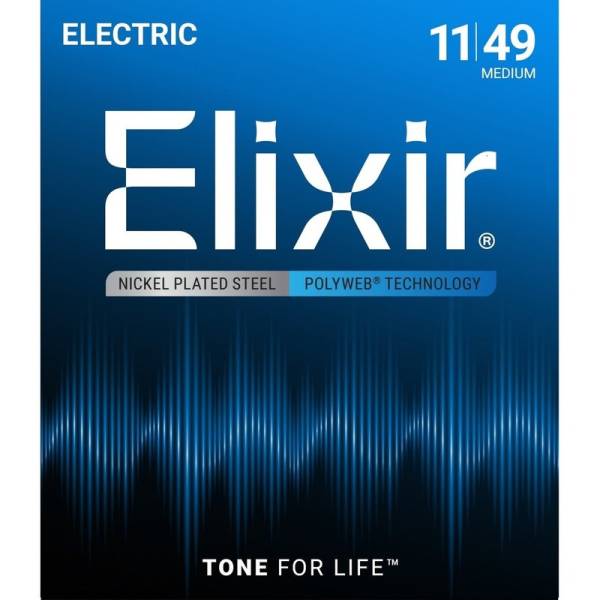 Струны для электрогитары Elixir 12100 Polyweb Nickel Plated Steel Medium 11/49