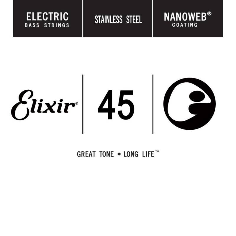 Струна Elixir 13345 Nanoweb Stainless Steel .045