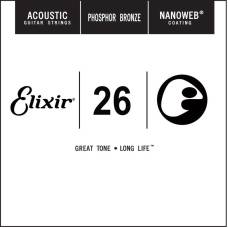 Струна Elixir 14126 Nanoweb Phosphor Bronze .026