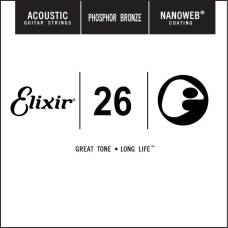 Струна Elixir 14126 Nanoweb Phosphor Bronze .026