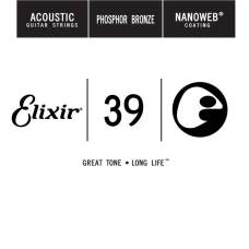 Струна Elixir 14139 Nanoweb Phosphor Bronze .039