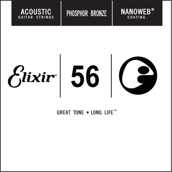 Струна Elixir 14156 Nanoweb Phosphor Bronze .056