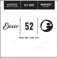 Струна Elixir 15152 Nanoweb 80/20 Bronze .052