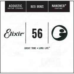 Струна Elixir 15156 Nanoweb 80/20 Bronze .056
