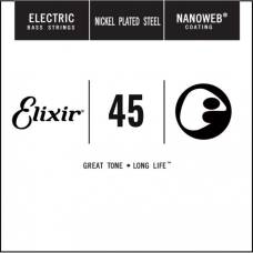 Струна Elixir 15345 Nanoweb Long Scale .045