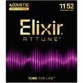 Струни для акустичної гітари Elixir 21027 Attune Phosphor Bronze Acoustic Custom Light 11/52