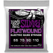 Струни для бас-гітари Ernie Ball 2811 Cobalt Slinky Flatwound 55/110