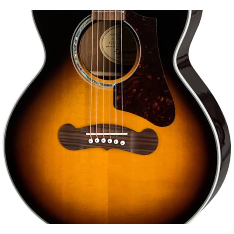 Электроакустическая гитара Epiphone J-200 EC Studio Parlor Vintage Sunburst