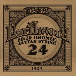Струна Ernie Ball 1424 Earthwood 80/20 Bronze .024