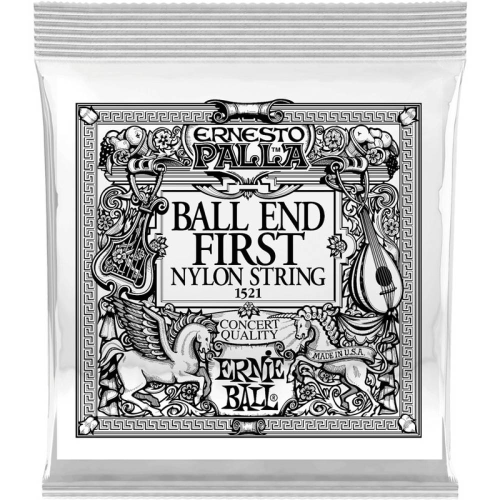 Струна Ernie Ball 1521 Black 1st Ernesto Palla Nylon Ball End .028 Струна Ernie Ball 1521 Black 1st Ernesto Palla Nylon Ball End .028