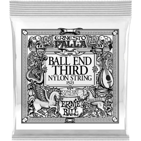 Струна Ernie Ball 1523 Black 3rd Ernesto Palla Nylon Ball End .040