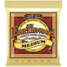 Струны для акустической гитары Ernie Ball 2002 Earthwood Medium 80/20 Bronze 13/56