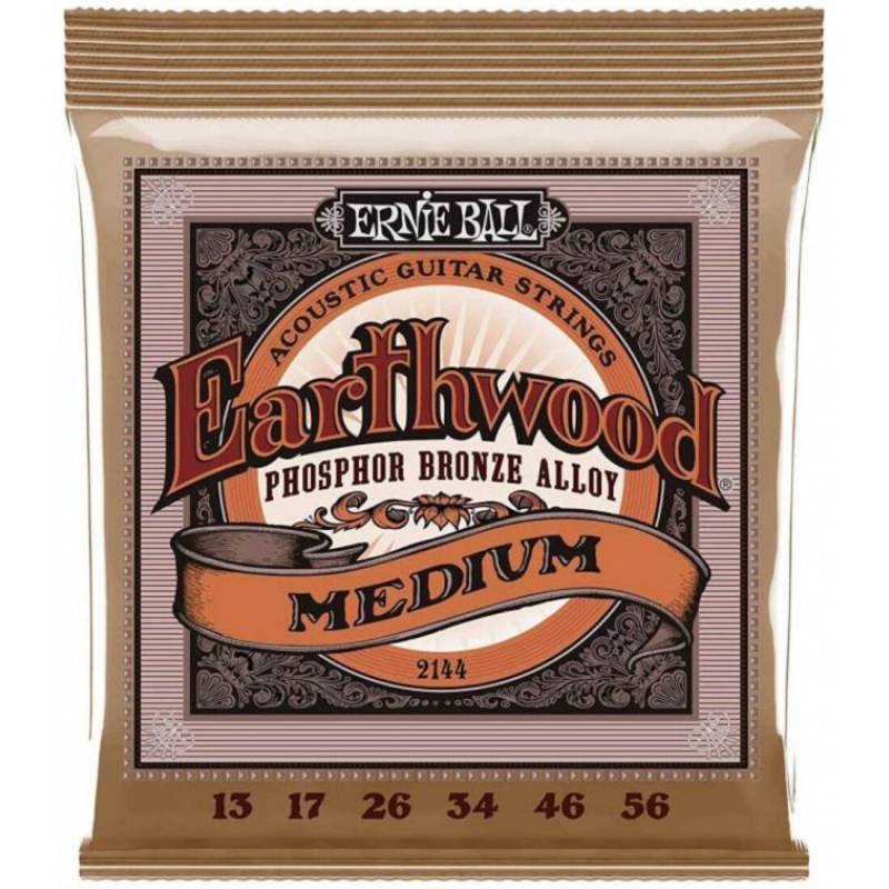Струны для акустической гитары Ernie Ball 2144 Earthwood Phosphor Bronze 13/56