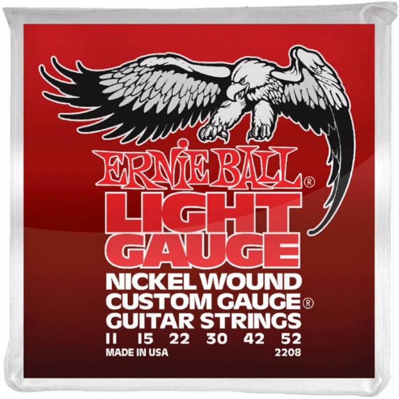 Струны для электрогитары Ernie Ball 2208 Light Nickel Wound 11/52