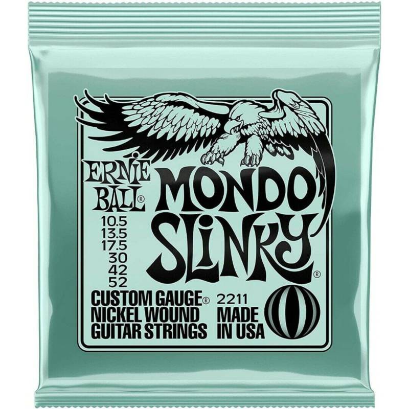 Струни для електрогітари Ernie Ball 2211 Mondo Slinky Nickel Wound 10.5/52