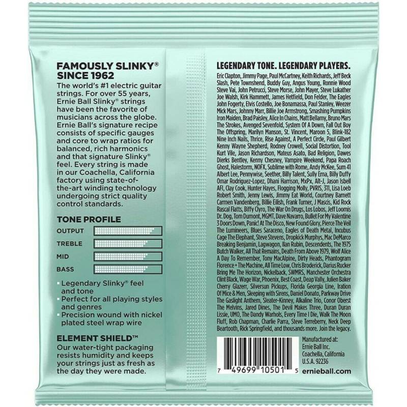 Струны для электрогитары Ernie Ball 2211 Mondo Slinky Nickel Wound 10.5/52
