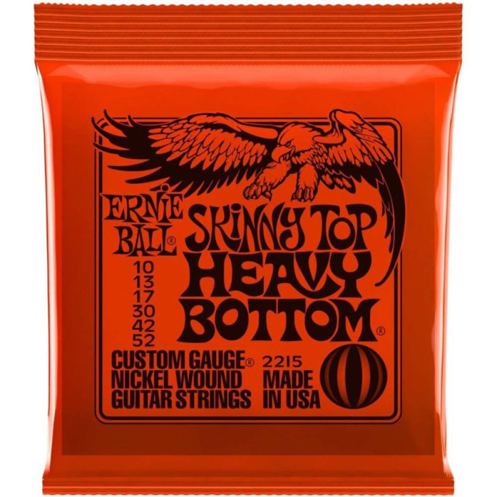 Струни для електрогітари Ernie Ball 2215 Skinny Top Heavy Bottom Nickel Wound 10/52