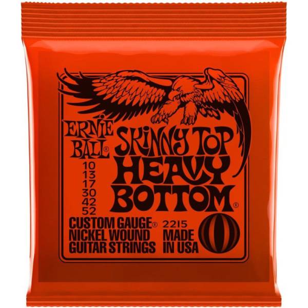 Струны для электрогитары Ernie Ball 2215 Skinny Top Heavy Bottom Nickel Wound 10/52
