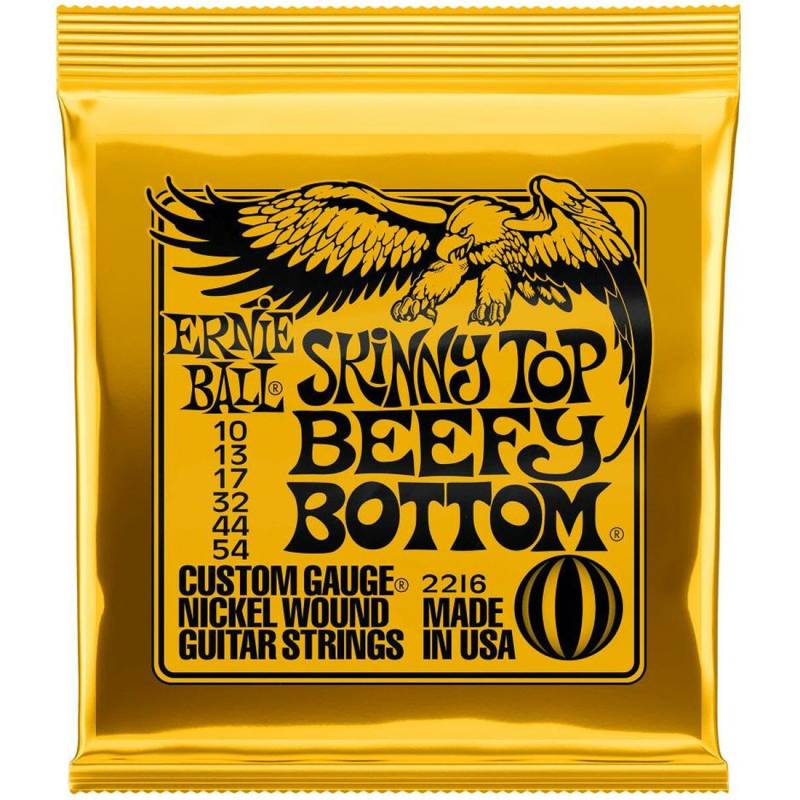 Струны для электрогитары Ernie Ball 2216 Skinny Top Beefy Bottom Nickel Wound 10/54