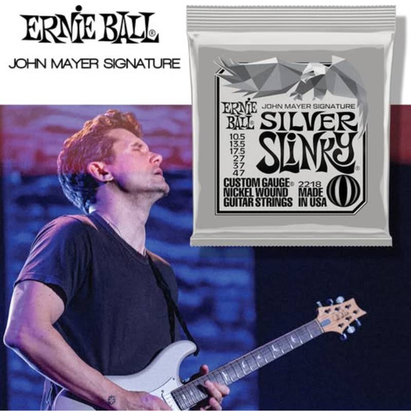 Струны для электрогитары Ernie Ball 2218 Silver Slinky John Mayer Signature 10.5/47