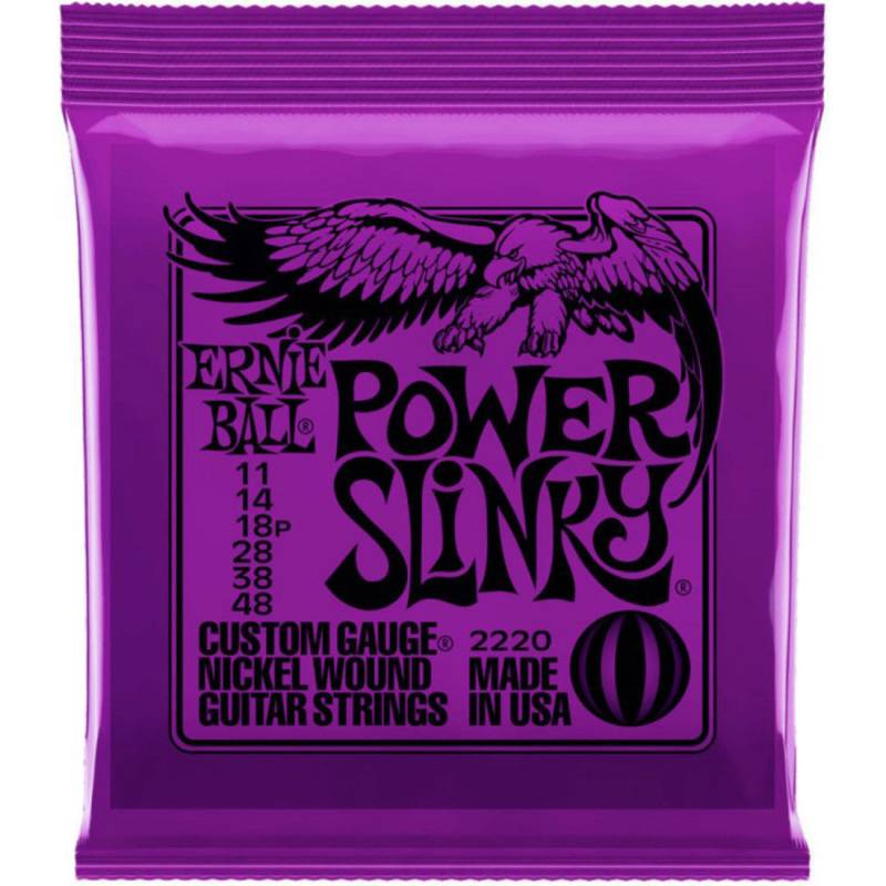 Струны для электрогитары Ernie Ball 2220 Power Slinky Nickel Wound 11/48