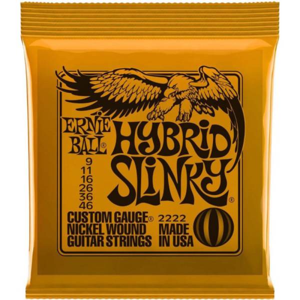 Струни для електрогітари Ernie Ball 2222 Hybrid Slinky Nickel Wound 9/46